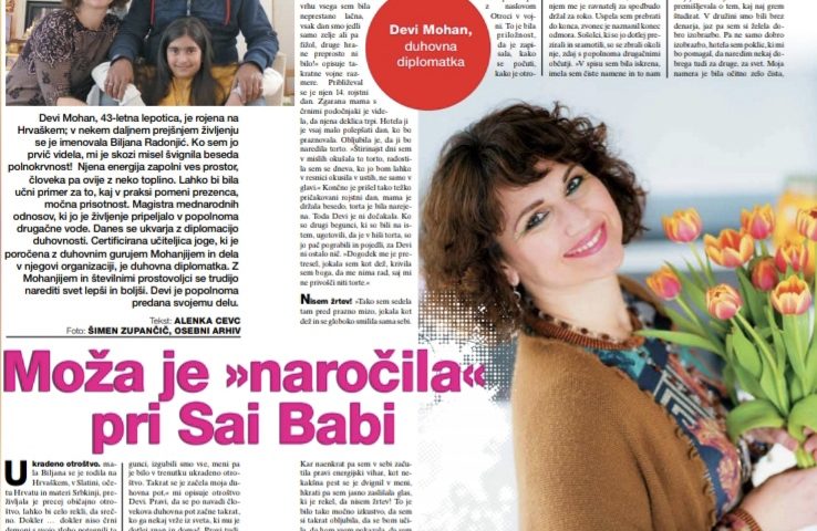 Devi Mohan interview for Zarja, Slovenia